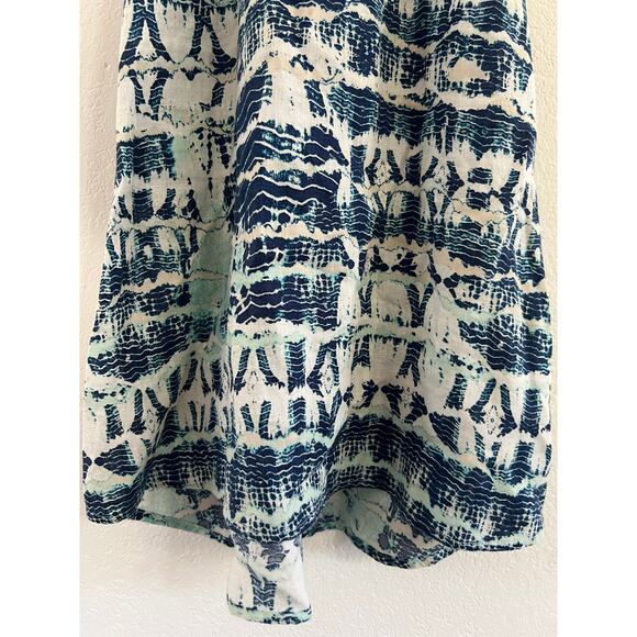 Nicole Miller 100% Linen Tank Dress Womens Medium Boho Coastal Beach Resort - Picture 8 of 15